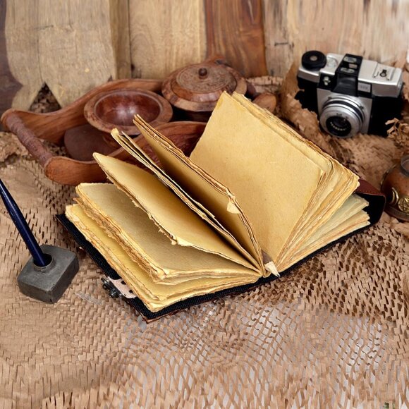 Hocus Pocus Book of Tree Spells Evil Eye Prop Gifts Leather Journal Writing Book - Picture 6 of 6